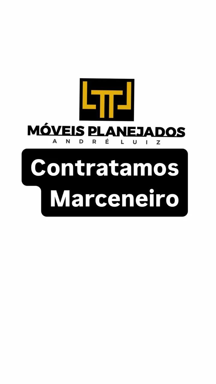 Contratamos marceneiro 