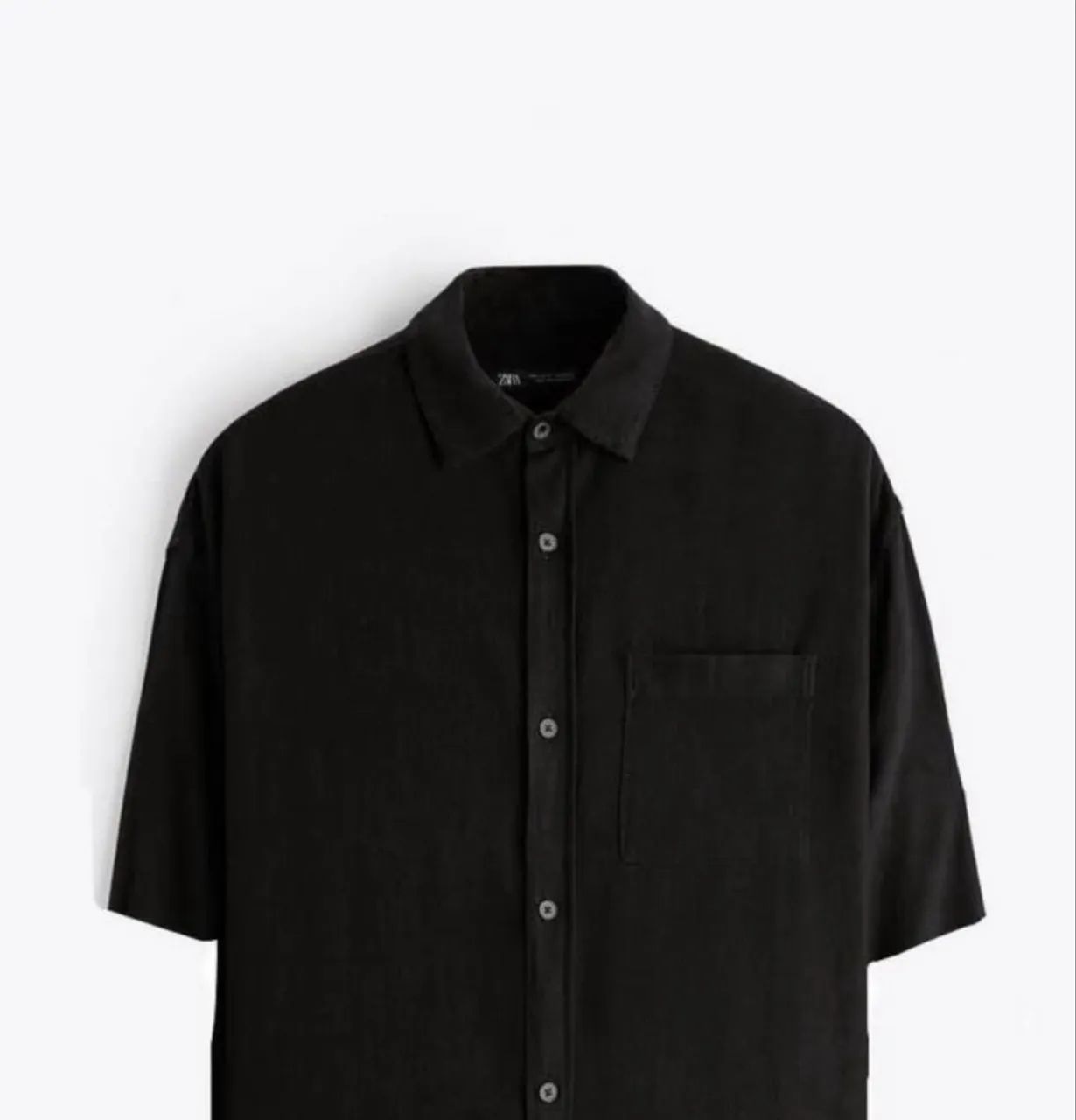 Camisa Zara viscose e linho