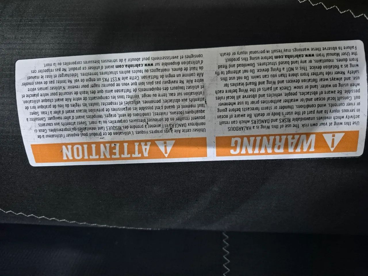 Wing foil Cabrinha Mantis 6.2 impecavel - Foto 4