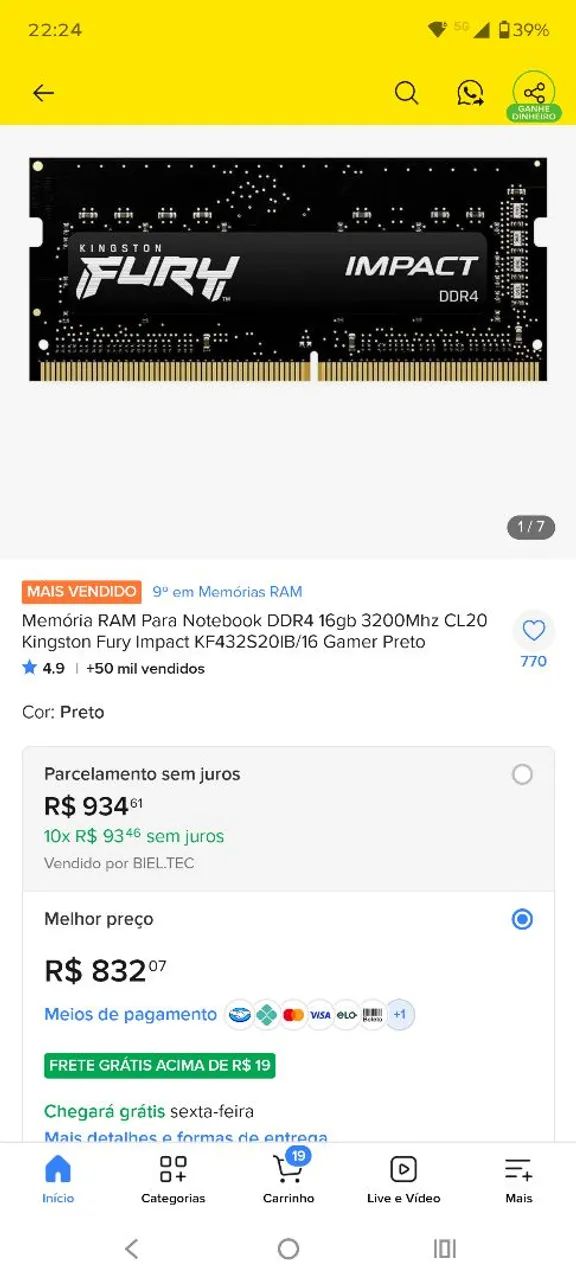 Memória ram 16 gigas notebook  - Foto 3