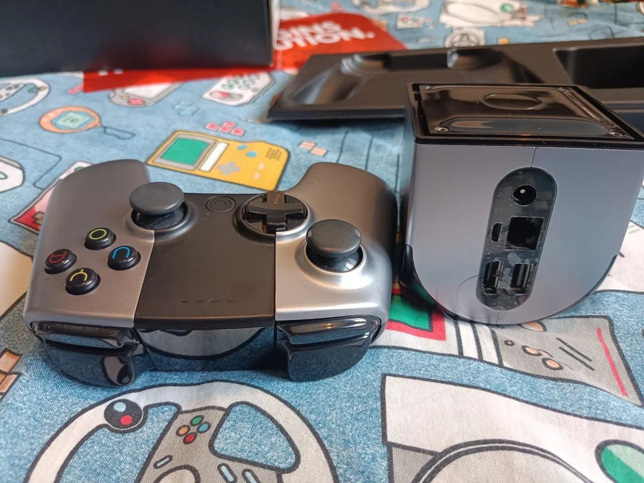 Ouya Console Completo, com controle, caixa, manual e cabos