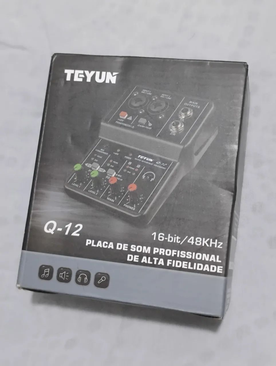Mesa de som Teyun 2 canais
