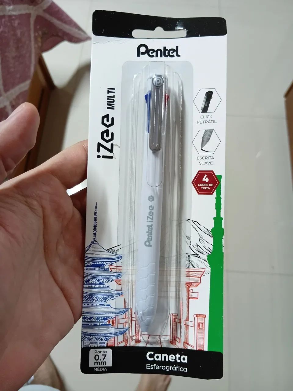  Caneta Izee Multi Branca.