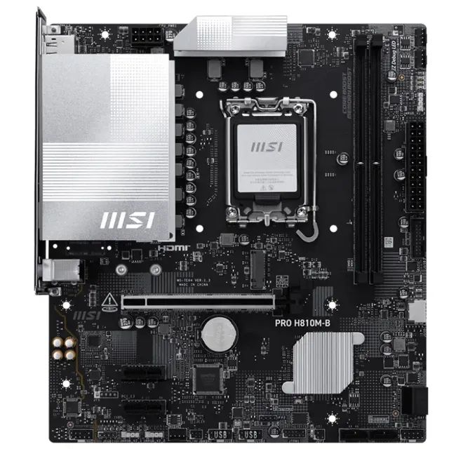 Placa-mãe MSI PRO H810M-B DDR5 LGA1851 - Foto 4
