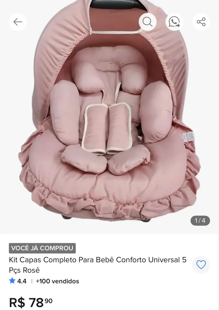 Capa de bebê conforto novo
