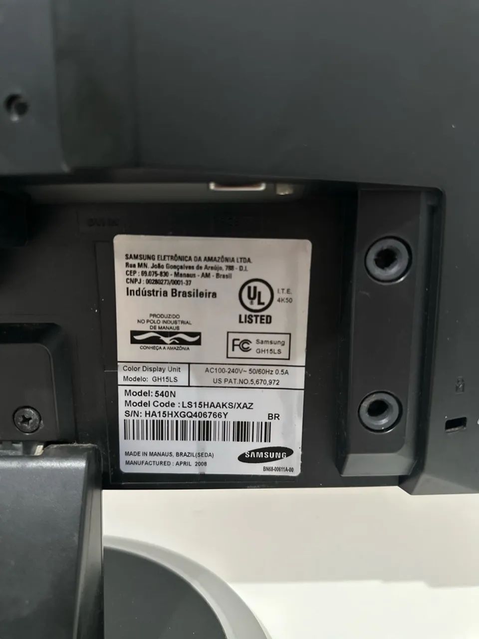 Monitor Samsung SyncMaster 540N - Funcionando - Foto 3