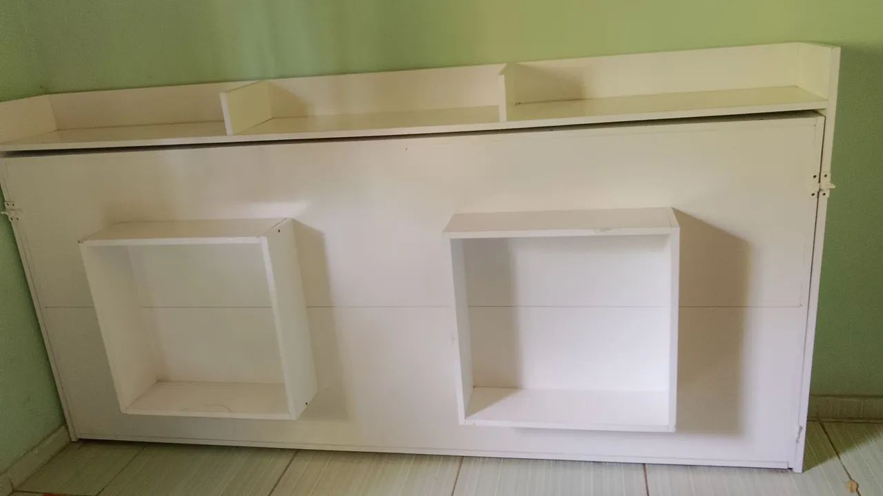Cama De Solteiro Articulável Horizontal Com Nichos Branca - Foto 3