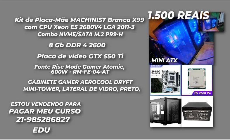 pc x99 mini atx 2680v4 - Foto 2