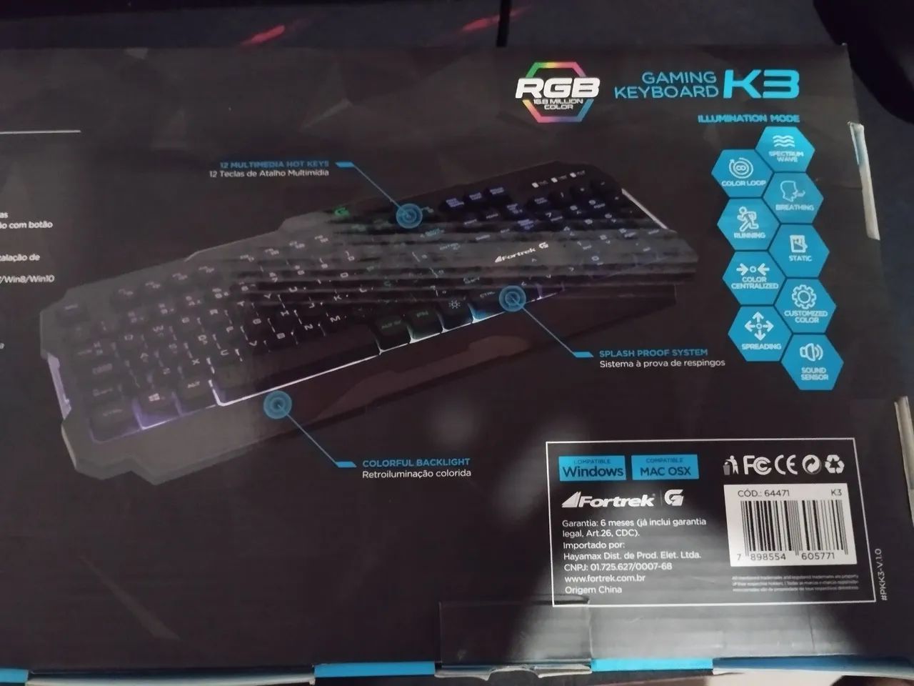 Teclado gamer rgb fortrek - Foto 5