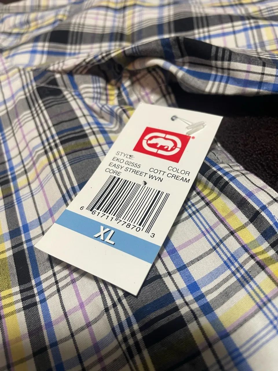Camisa Xadrez ECKO Unltd Manga Curta - XL - Foto 3