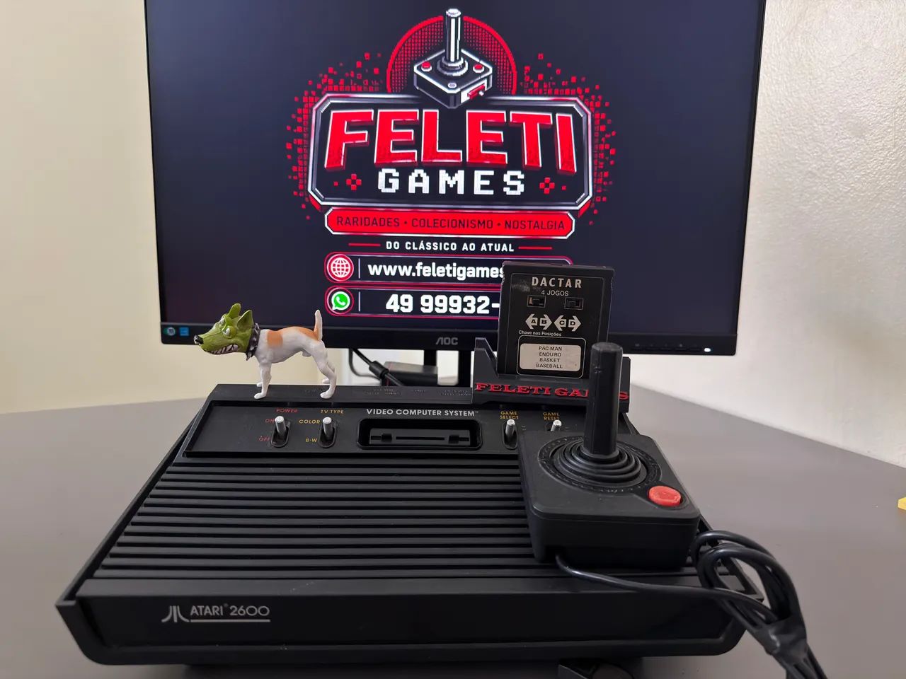 Atari 2600, Impecável. www.feletigames.com.br - Foto 3
