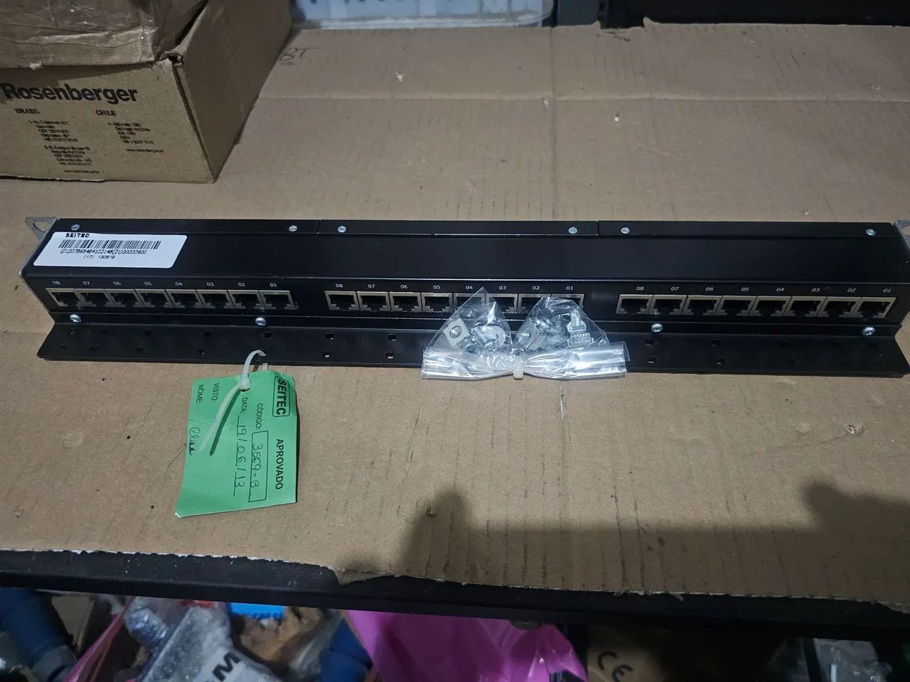Pacth Panel Seitec 24 posicoes Rj45 x Rj45 CAT6 - Foto 2