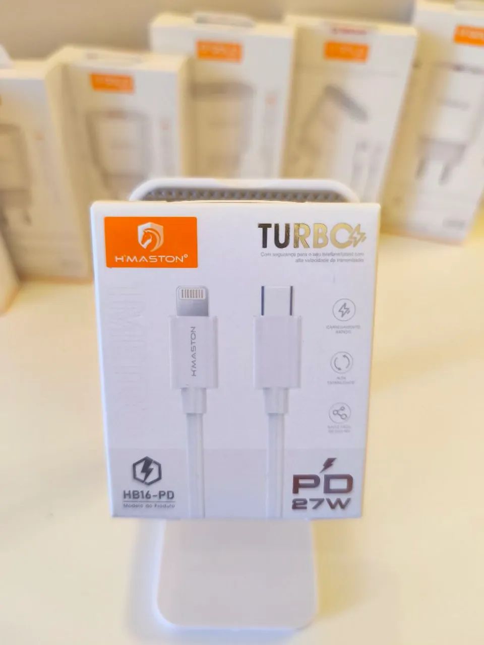 Cabo TURBO 27W Tipo C para Lightning (iPhone) 1 metro (HB17-PD)