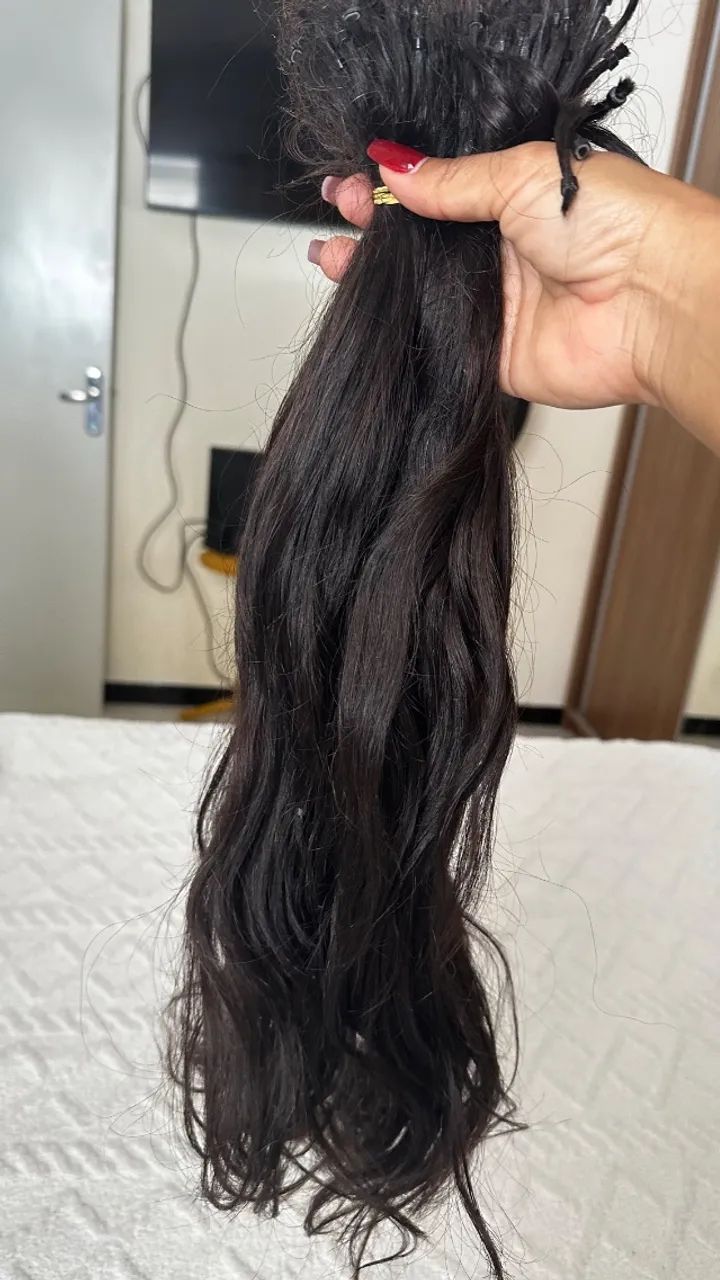 Mega hair 280 gramas de cabelo humano com 55 a 60 de comprimento 