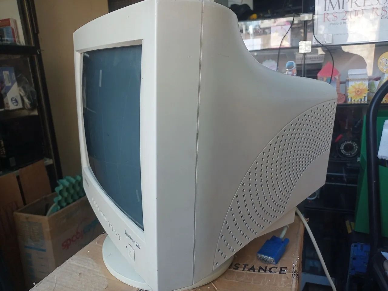 Monitor CRT Sansung analógico 15 polegadas funcionando perfeitamente  - Foto 3