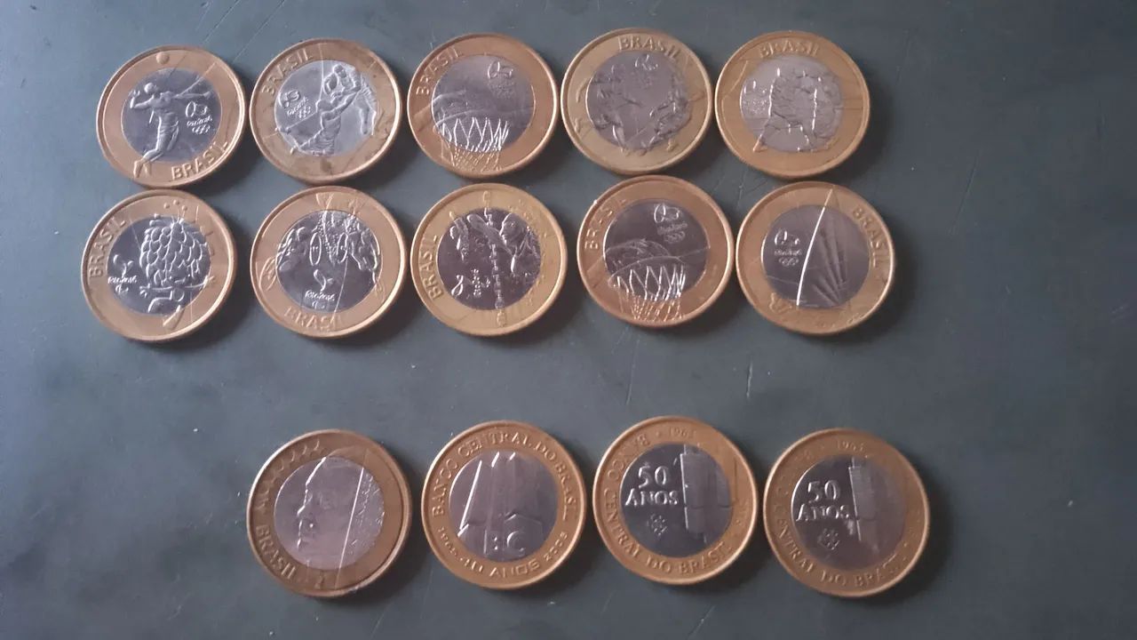 coleção de moedas 