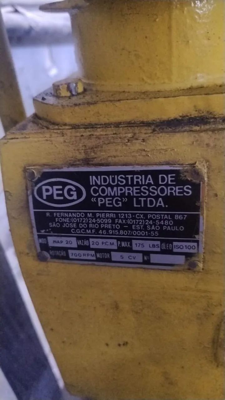 Compressor Industrial 5 CV - Reformado
