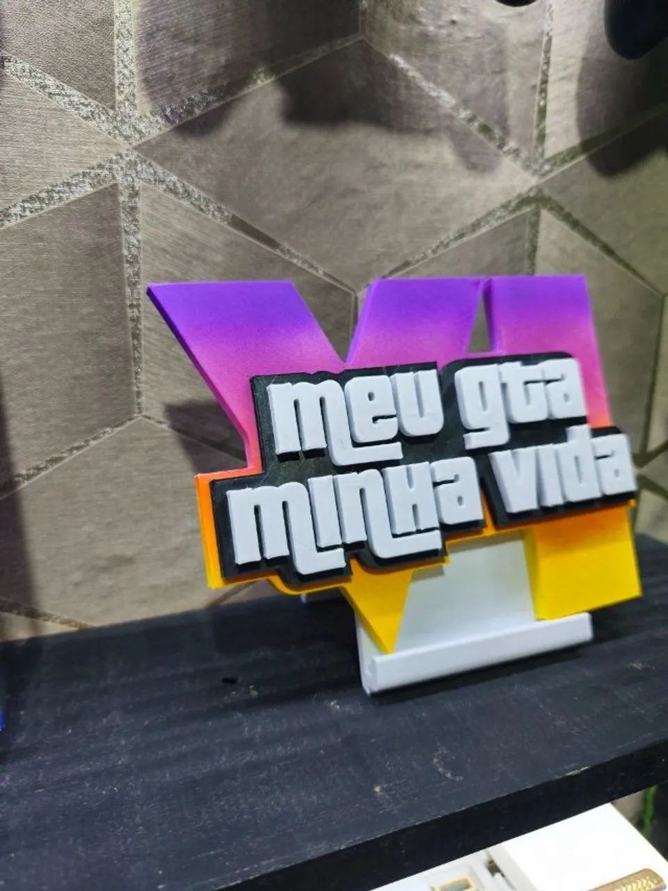 Placa decorativa "Meu GTA Minha Vida" - Foto 3