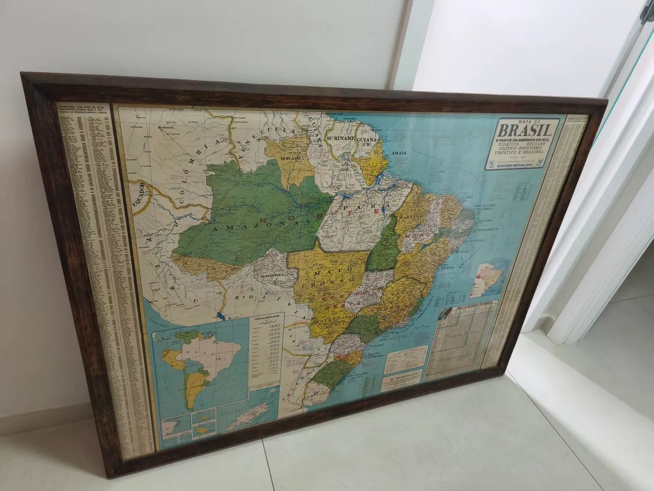 MAPA DO BRASIL ANTIGO - MICHALANY - EDIÇÃO 1990 - Foto 3