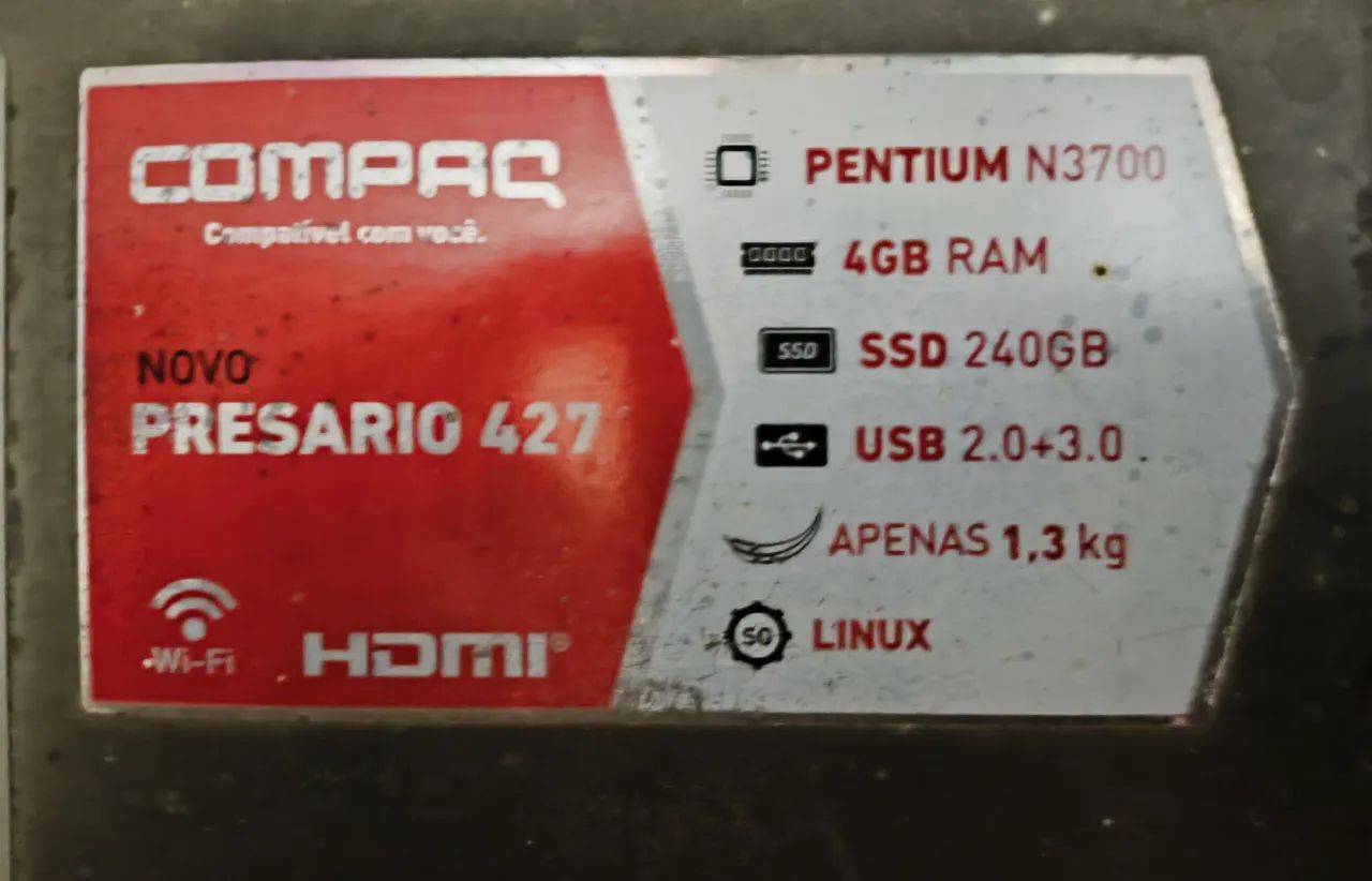 Notebook Compaq Presario 427, 4gb de Ram, SSD 240, Windows 10 - Foto 2