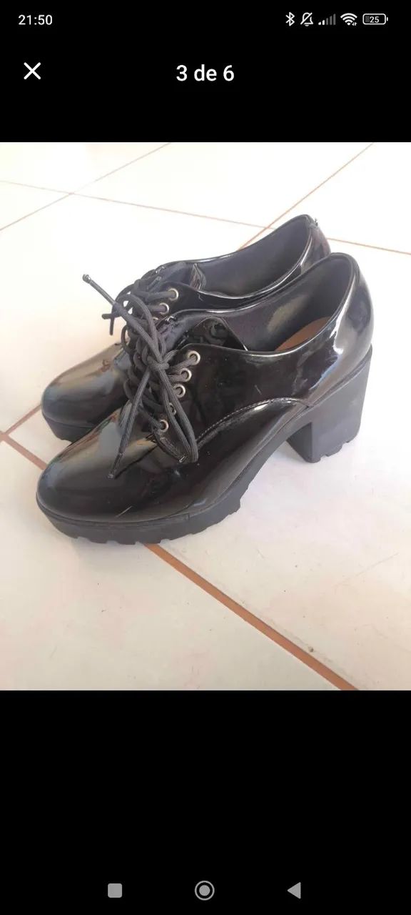 SAPATO OXFORD PRETO - Foto 2
