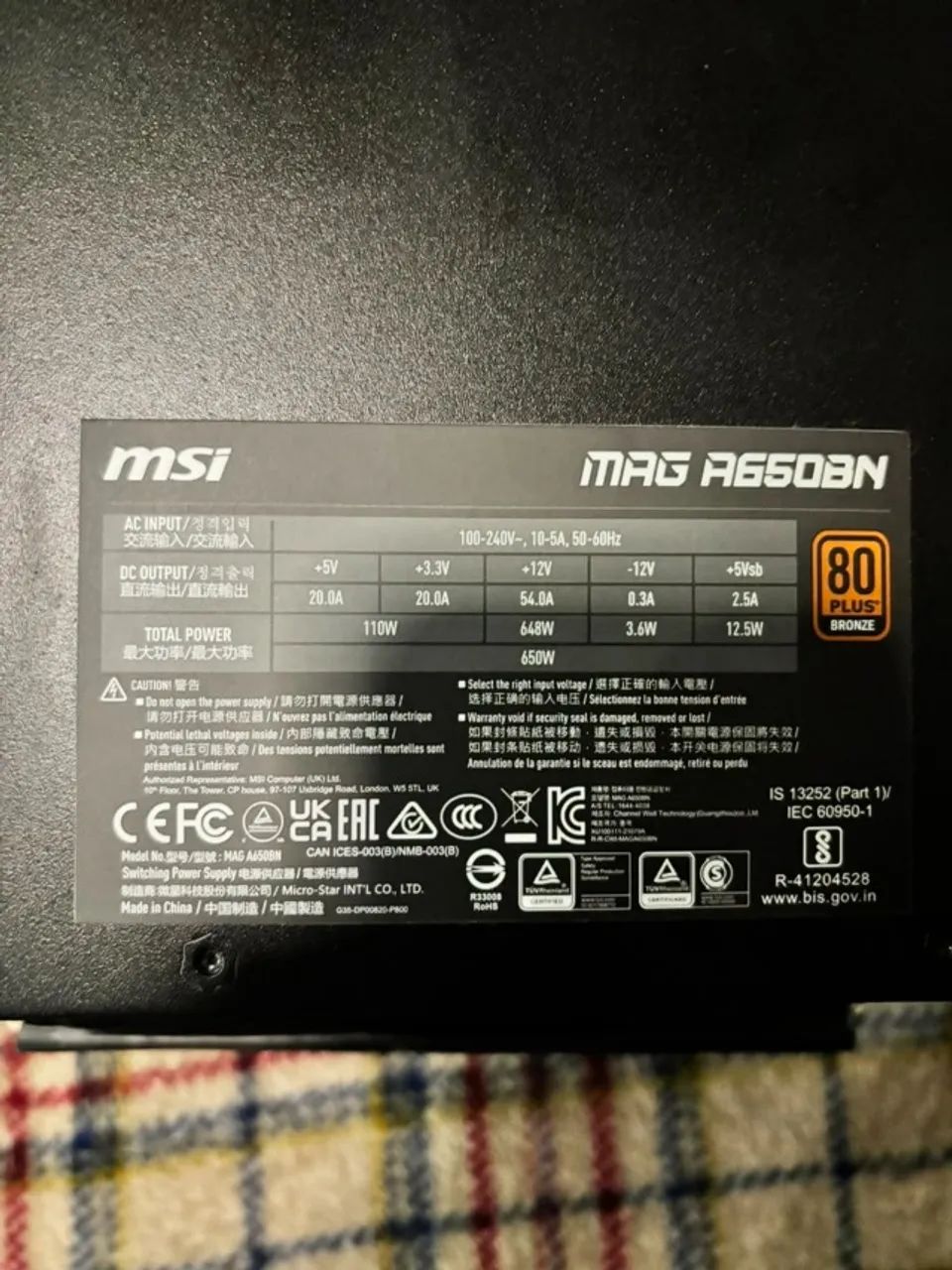Fonte Mag MSI 650w - Foto 2