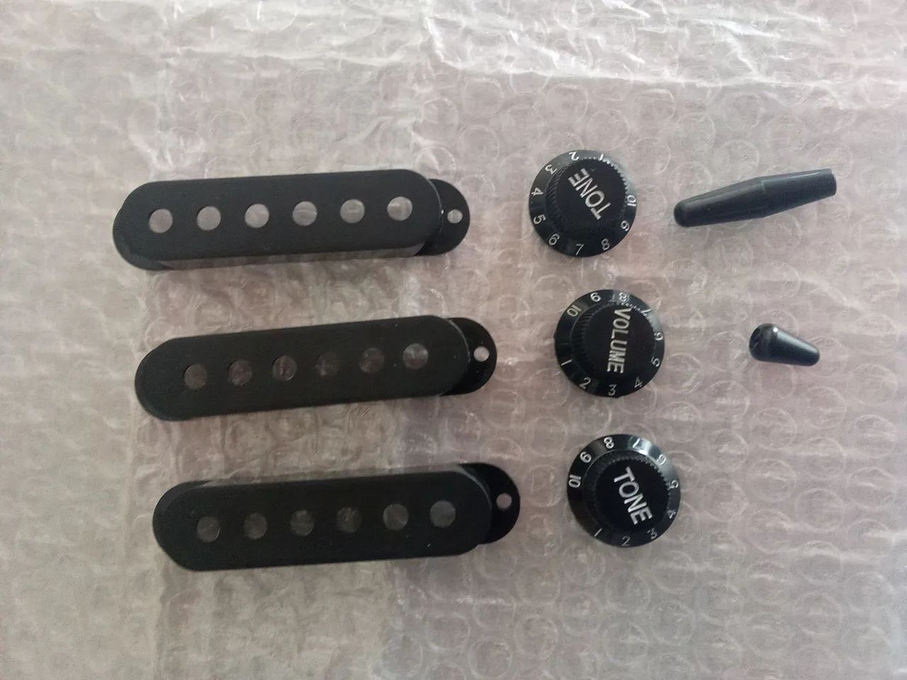 Kit knobs estrato preto novo 