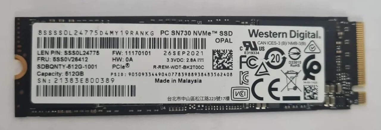 SSD 512GB NVMe Western Digital performance