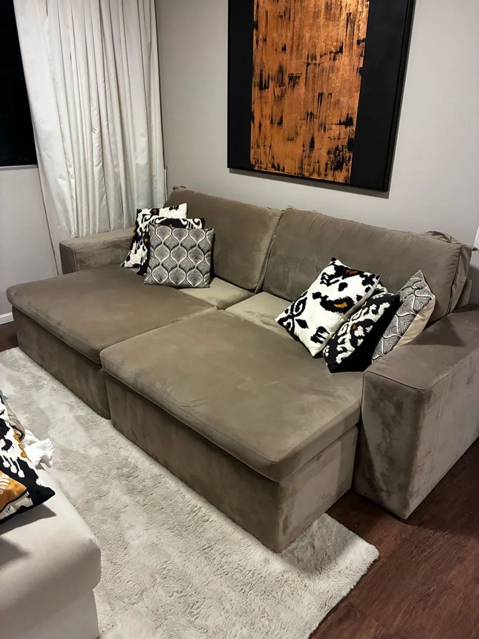Sofá retrátil 4 lugares - Foto 5