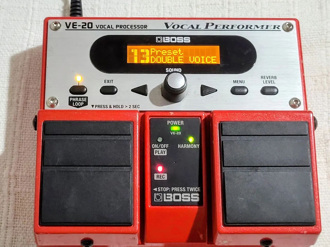 Vocal Processor VE 20 Boss Pedal de Voz - Multiplos Efeitos e Gravação  - Foto 5