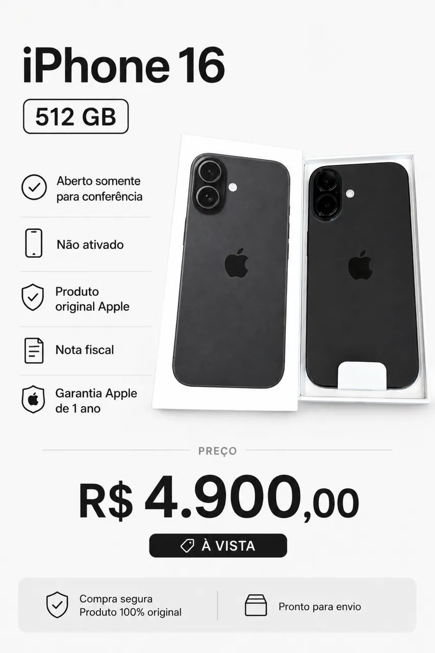 iPhone 16 512GB Open Box