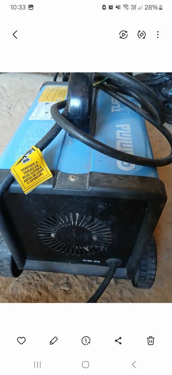 Maquina de solda gamma turbo 220 - Foto 5