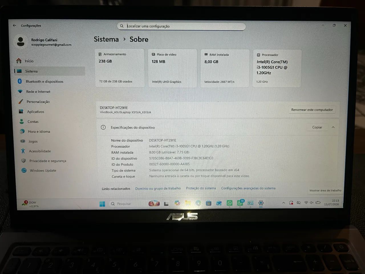 Notebook Asus - Foto 2
