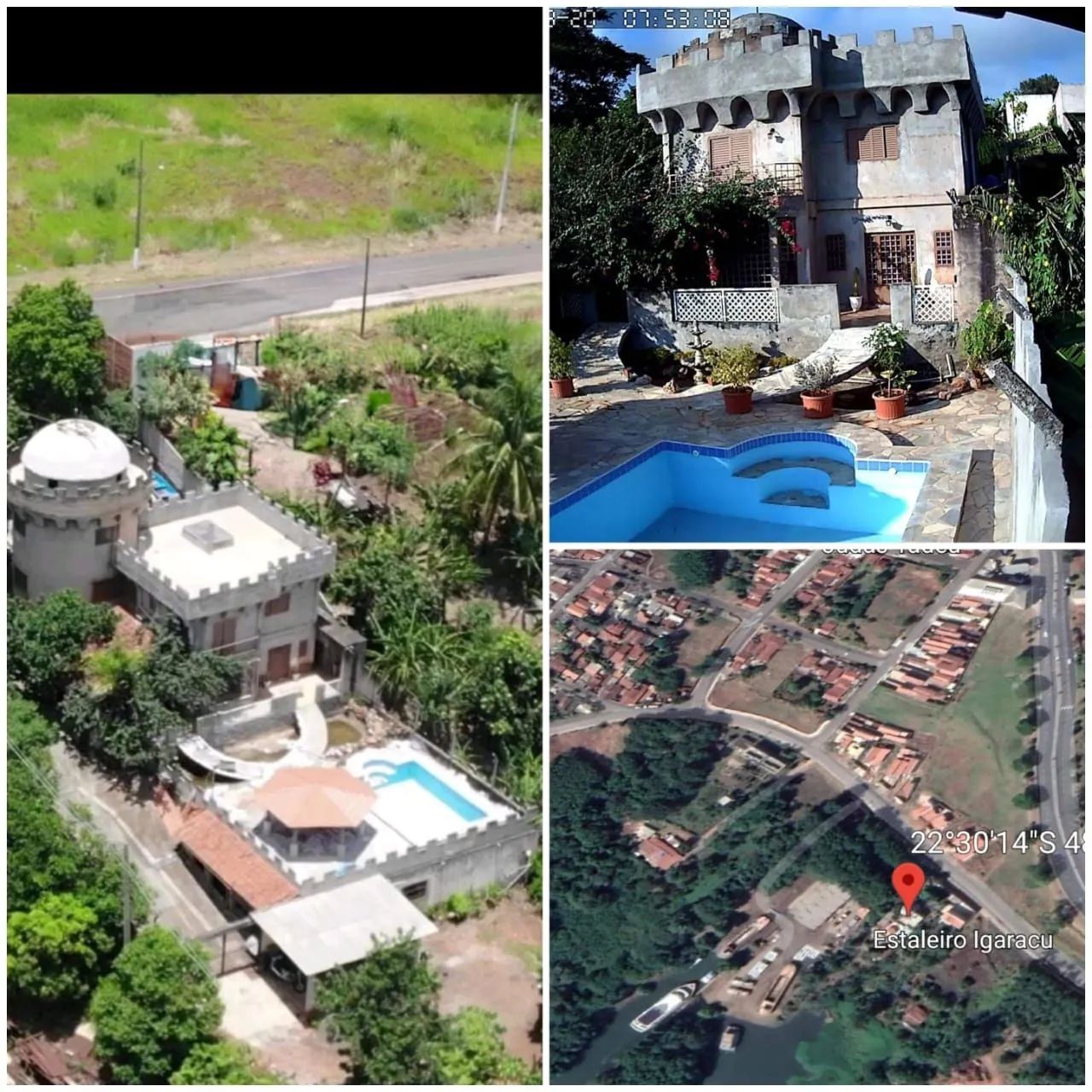 Casa beira do Rio Igarassu do Tietê 
