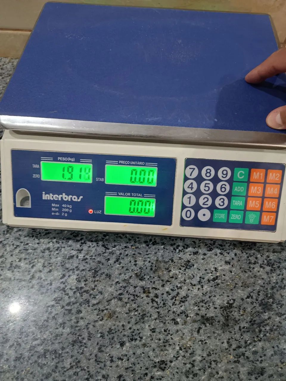 Vendo Balança Digital Eletrônica Comercial 40kg Intelbras Precisão Bivolt, Funcionando. - Foto 5