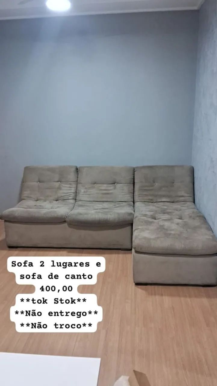 Sofá com cantoneira