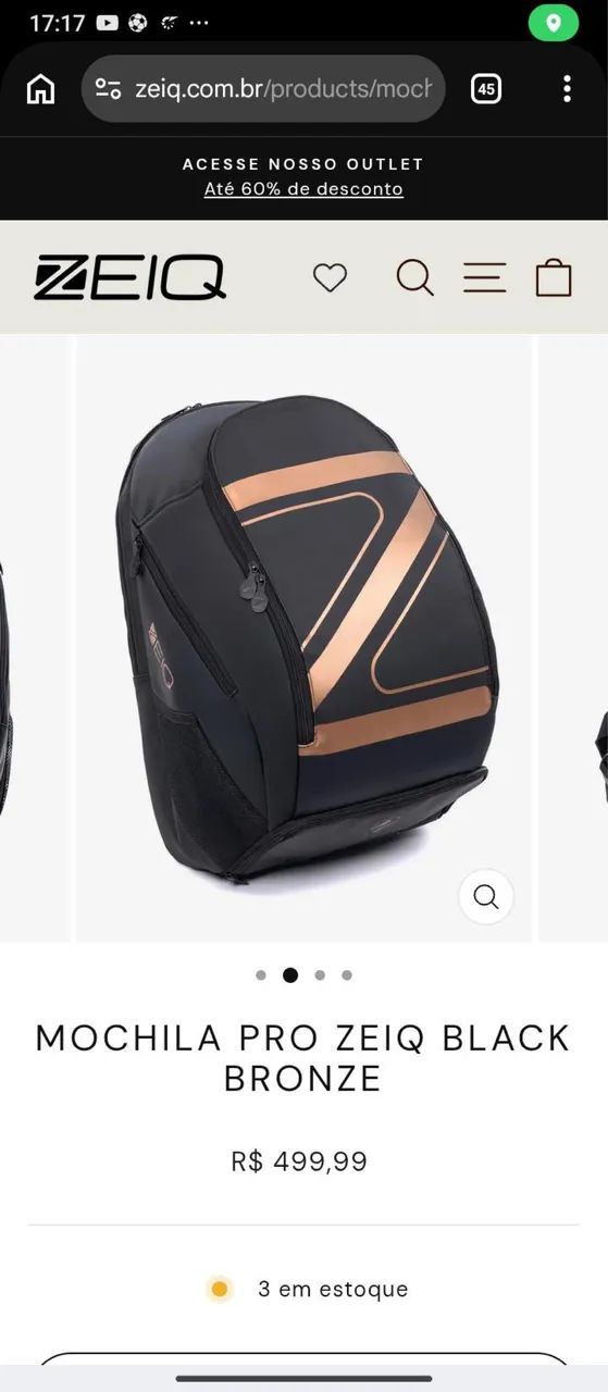 マホ Mochila Pro Zeiq black nova? - Bolsas, malas e mochilas - Bacabal