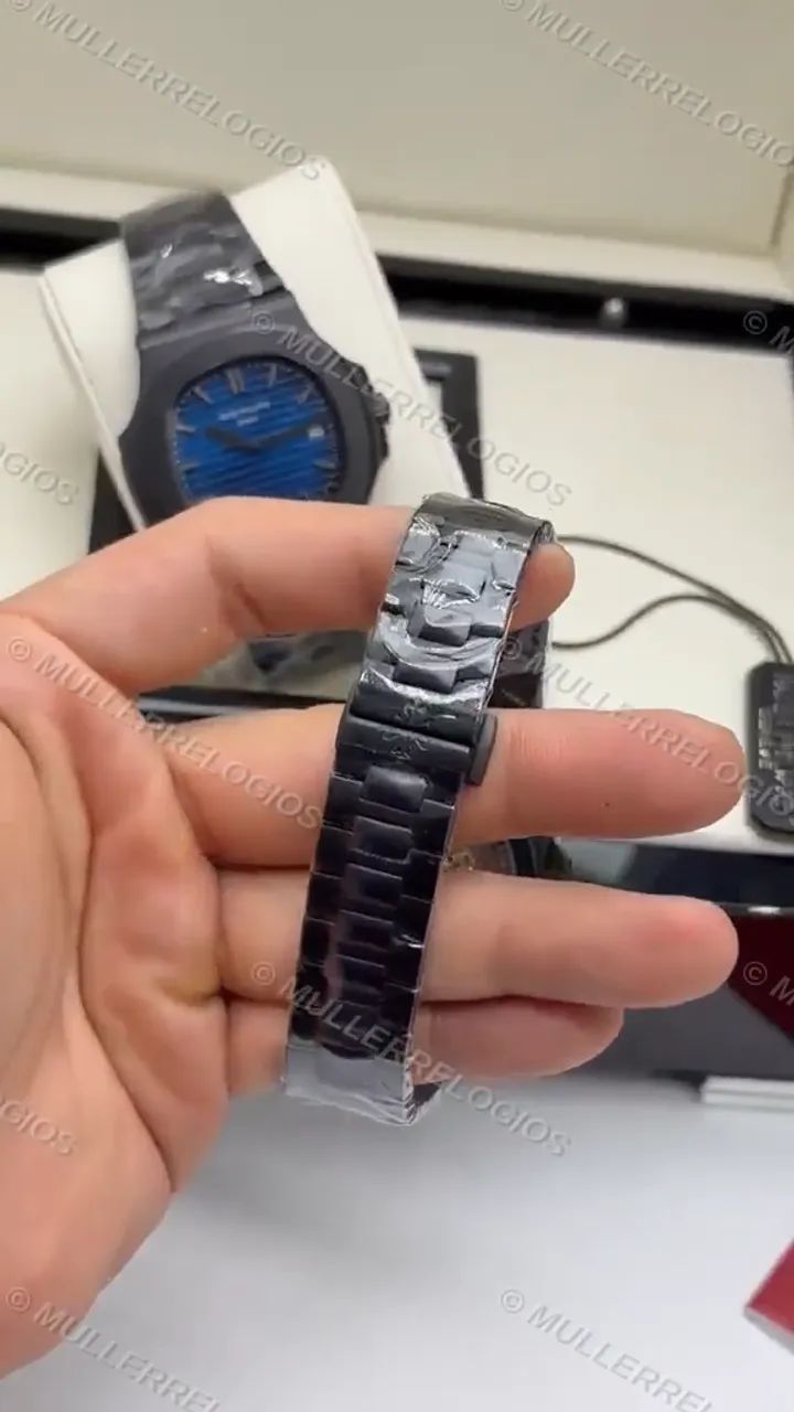 Patek Philippe Nautilus Clone Base ETA All Black - Foto 3