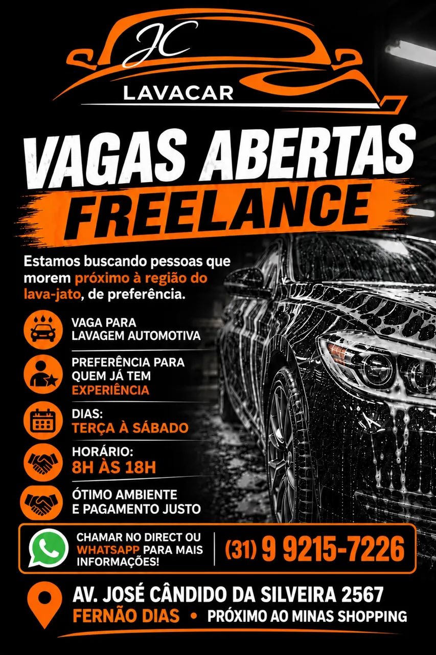 Vaga Freelancer Lava Jato