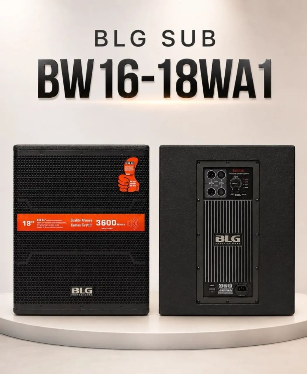  Subwoofer BLG ativo 18 polegadas 3600w nova na,caixa
