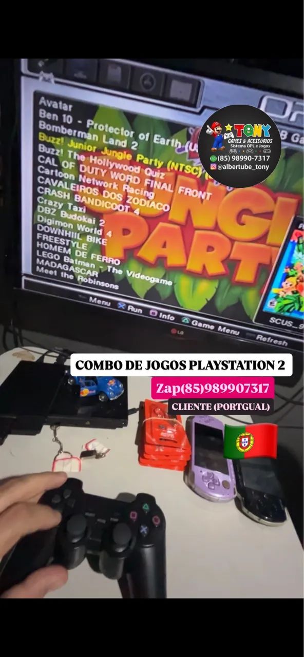 PACOTE DE JOGOS PS2