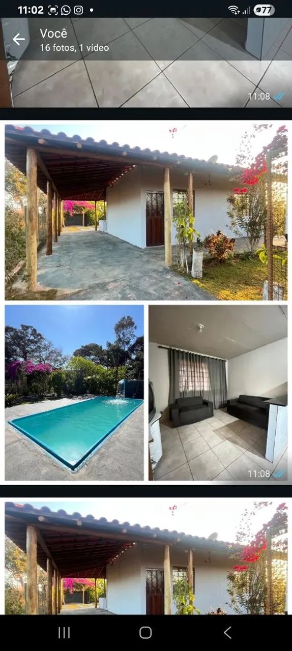 LINDA CHÁCARA COM CASA E PISCINA  - Foto 3