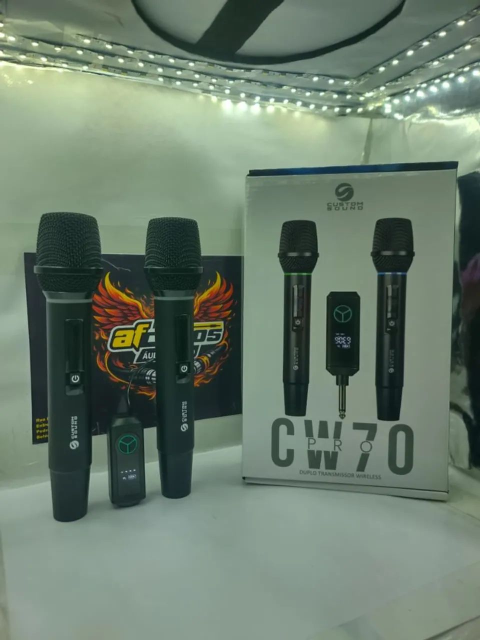 Microfone sem Fio duplo CW70 DUO Pro - Foto 3