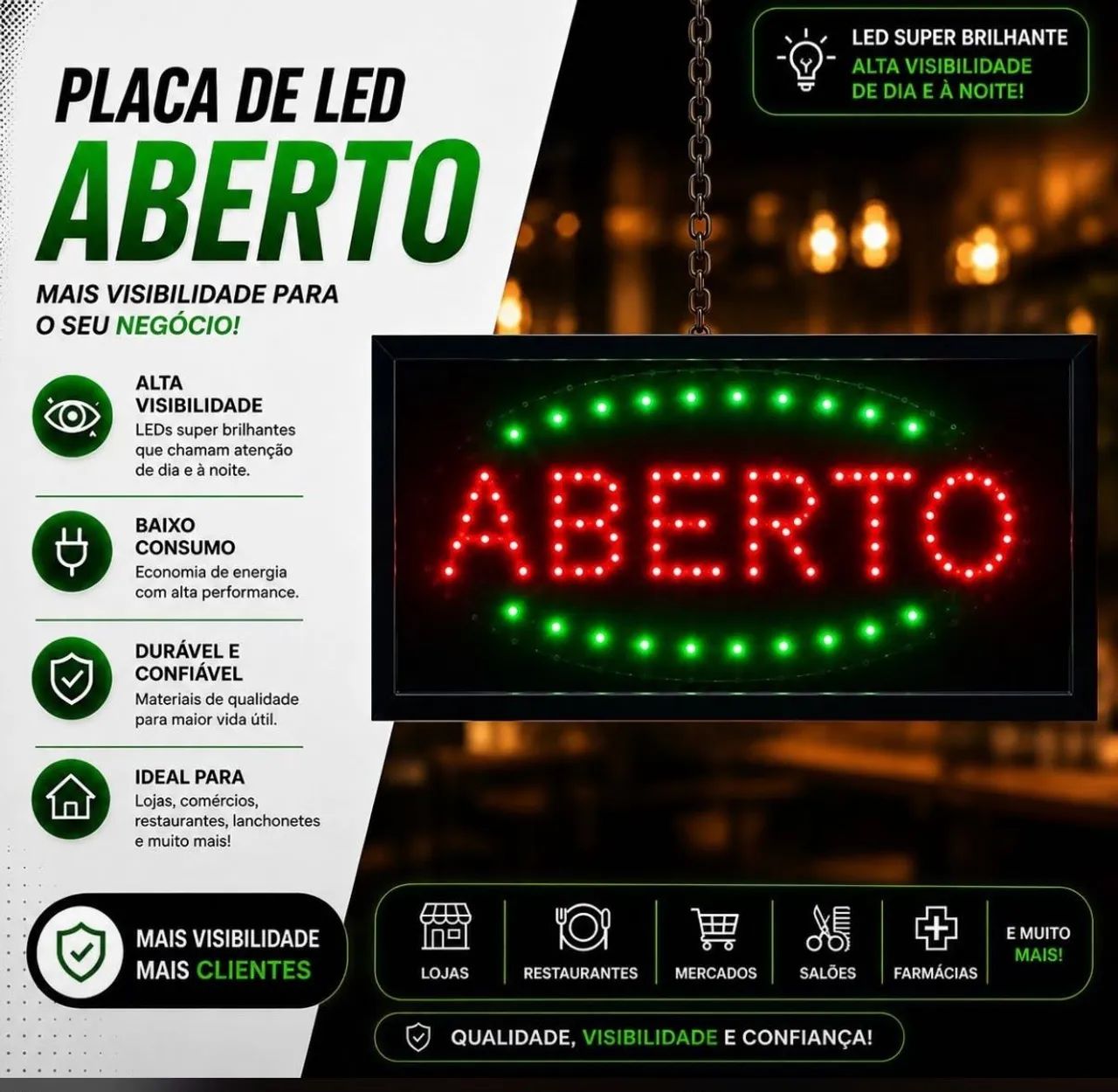 Placa de Led luminosa