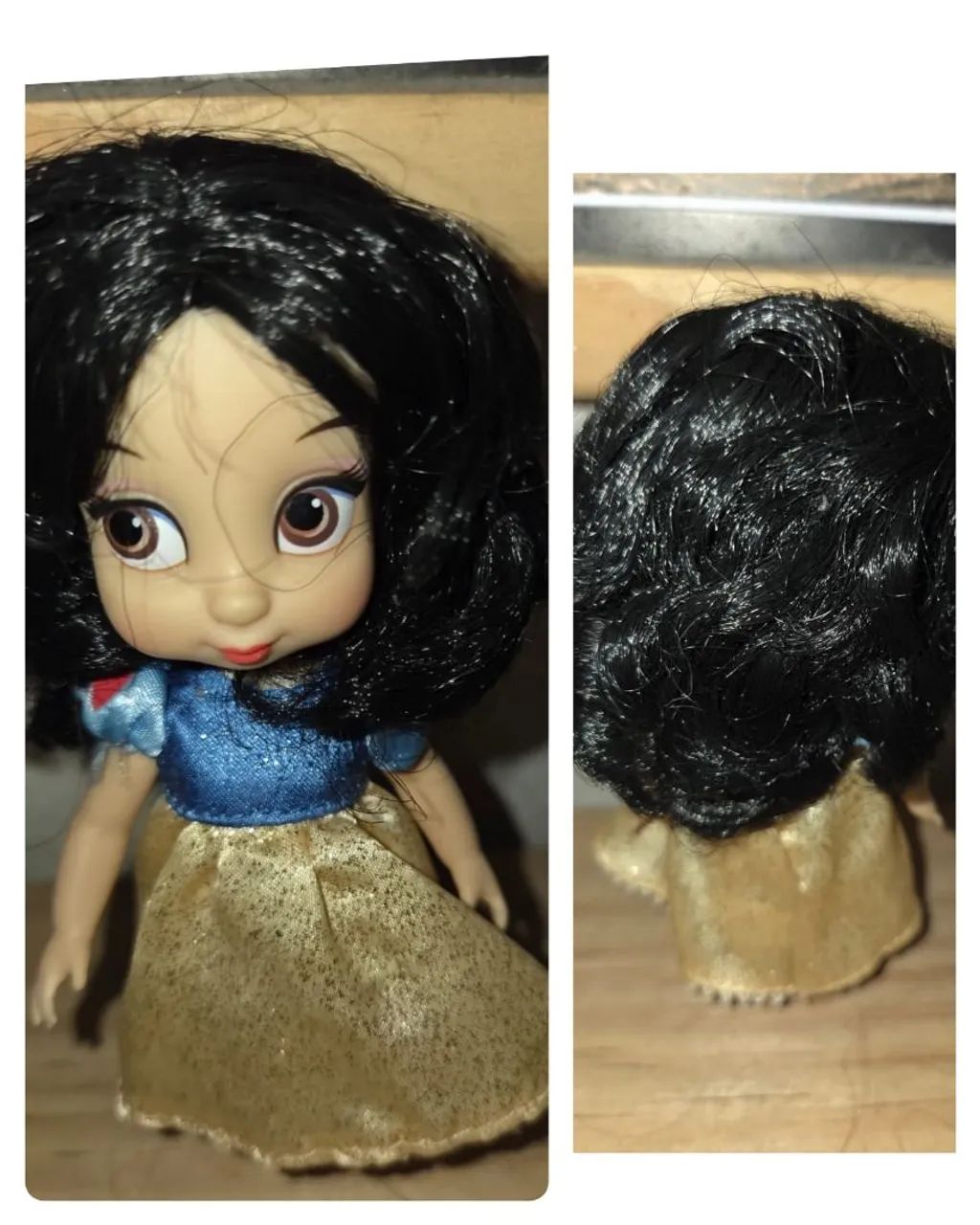 Boneca Branca de Neve Mini Animators Usada 