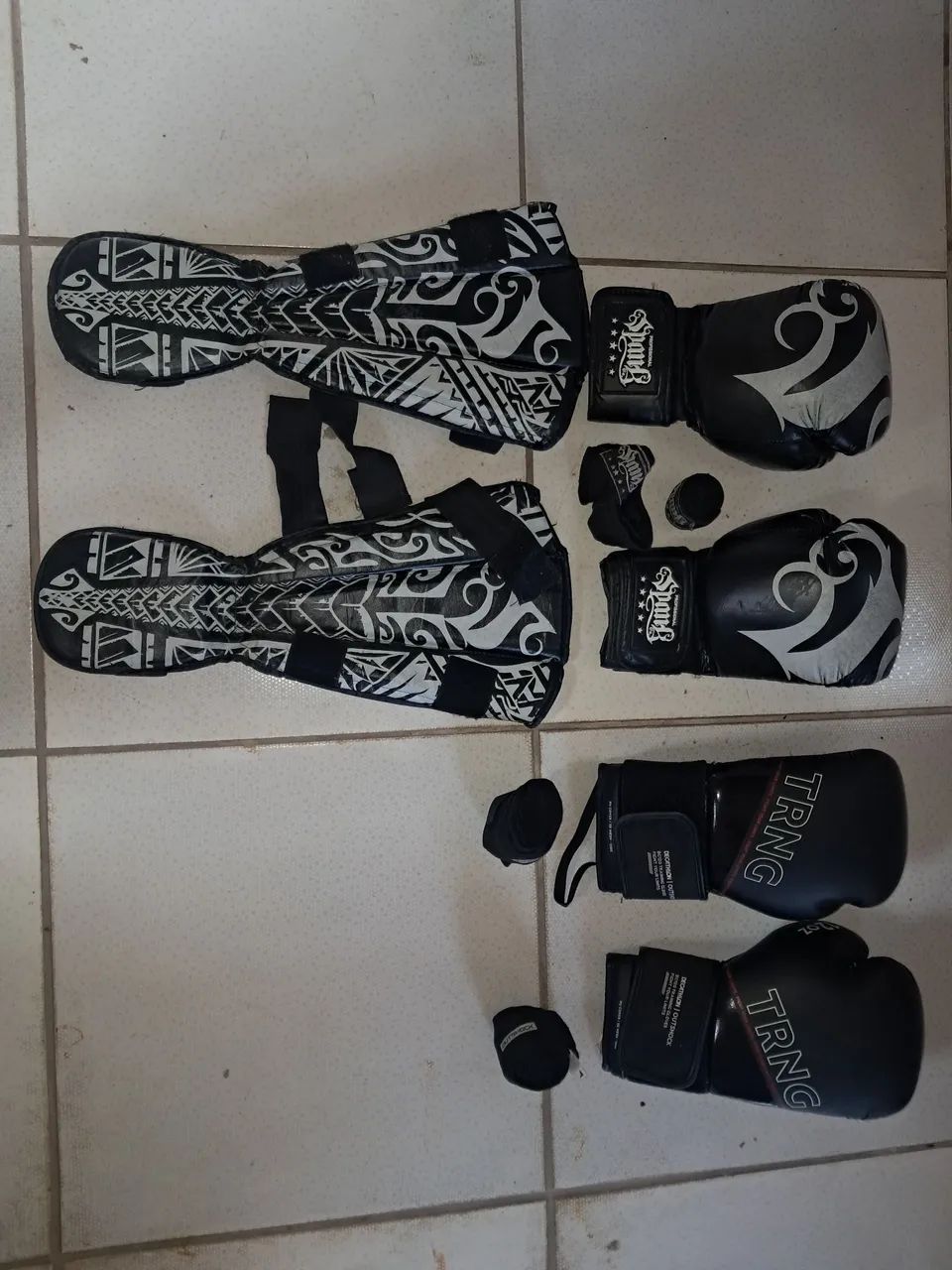 luvas12oz caneleira e bandagem