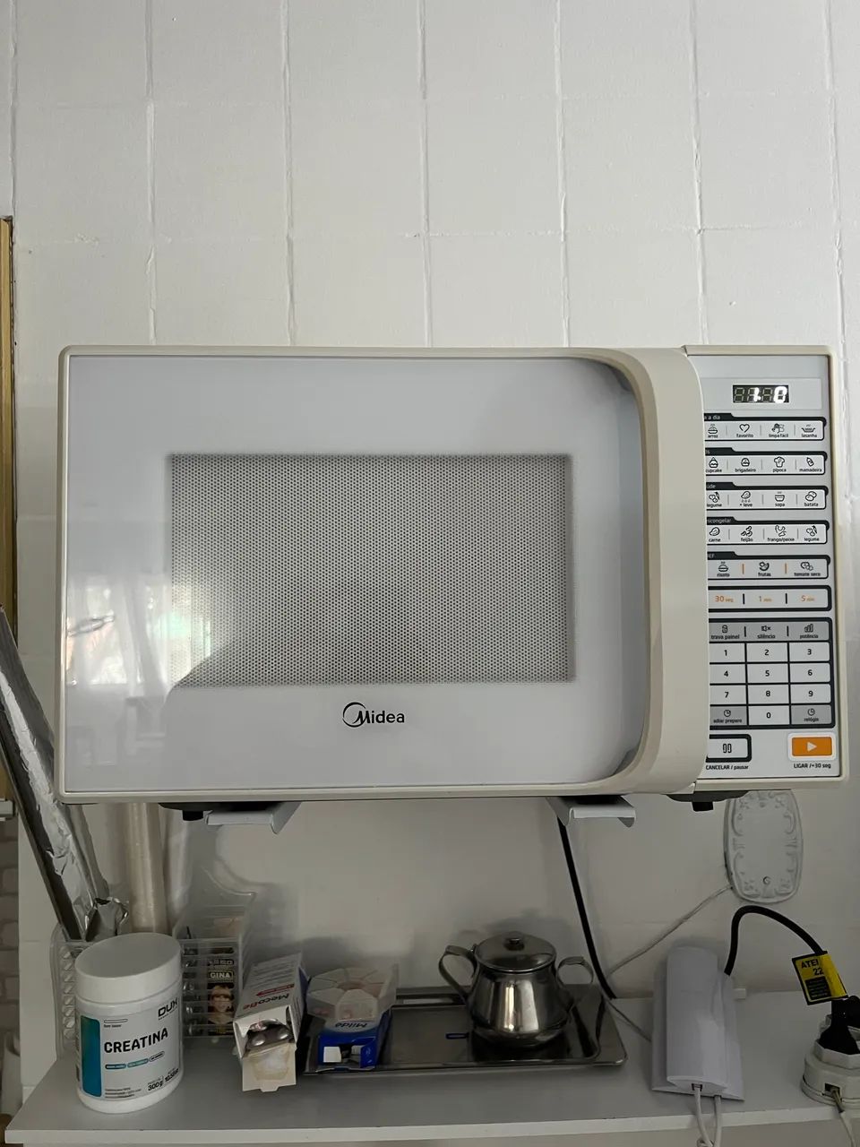 Micro-ondas Midea 20L Branco - Lindo e Funcionando Perfeitamente