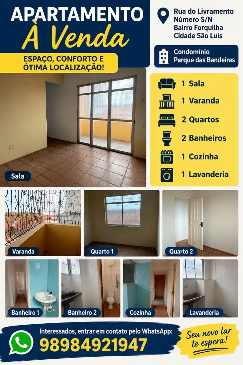 VENDO APARTAMENTO NA FORQUILHA