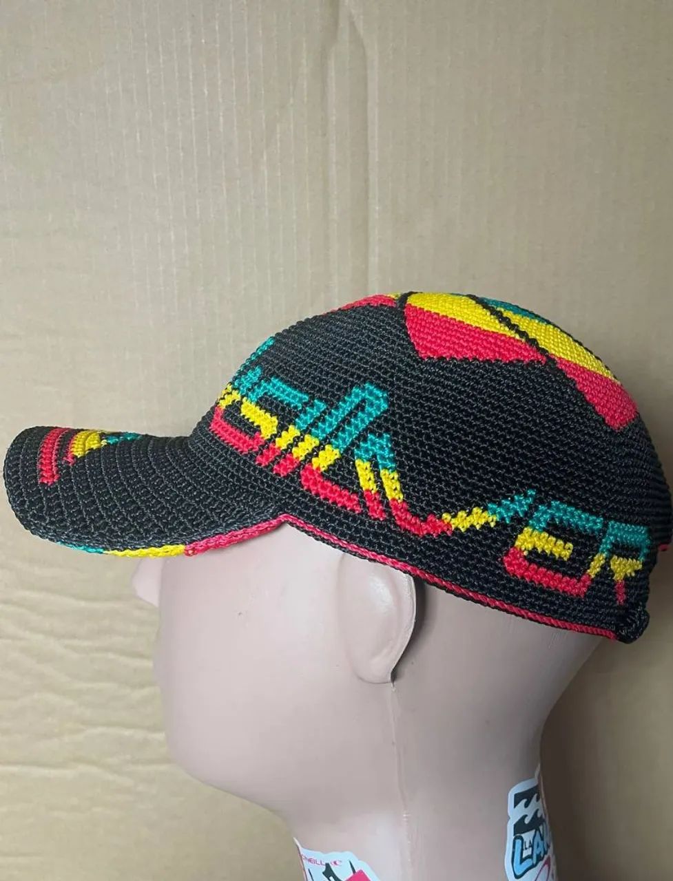 Boné de crochê Quiksilver rasta Letreiro  - Foto 4