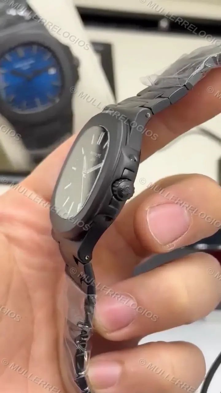Patek Philippe Nautilus Clone Base ETA All Black - Foto 4
